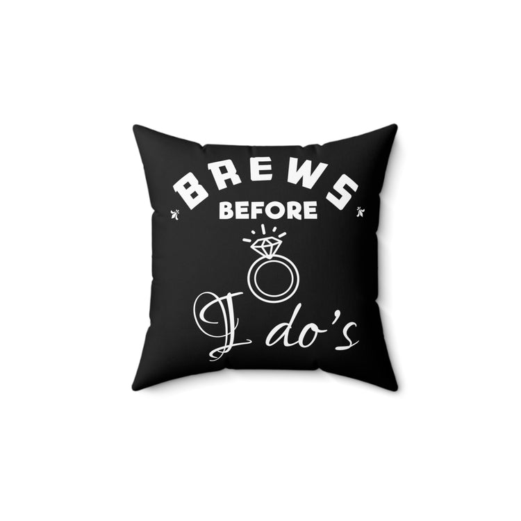 Humorous Breweries Drinking Bachelorettes Spun Polyester Square Pillow