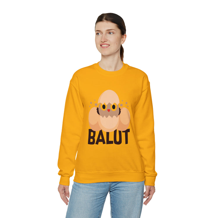 Funny Prideful Filipino Balut Illustration Philippines Balut Unisex Crewneck Sweatshirt