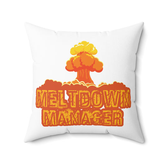 Cute Disaster Administrator Preschools Caregiver Babysitting Spun Polyester Square Pillow