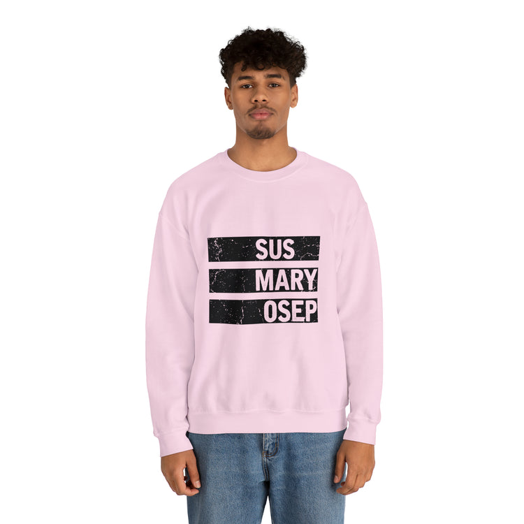 Hilarious SUS MARY OSEP Frustrated Slang Expression Asian Country Crewneck Sweatshirt