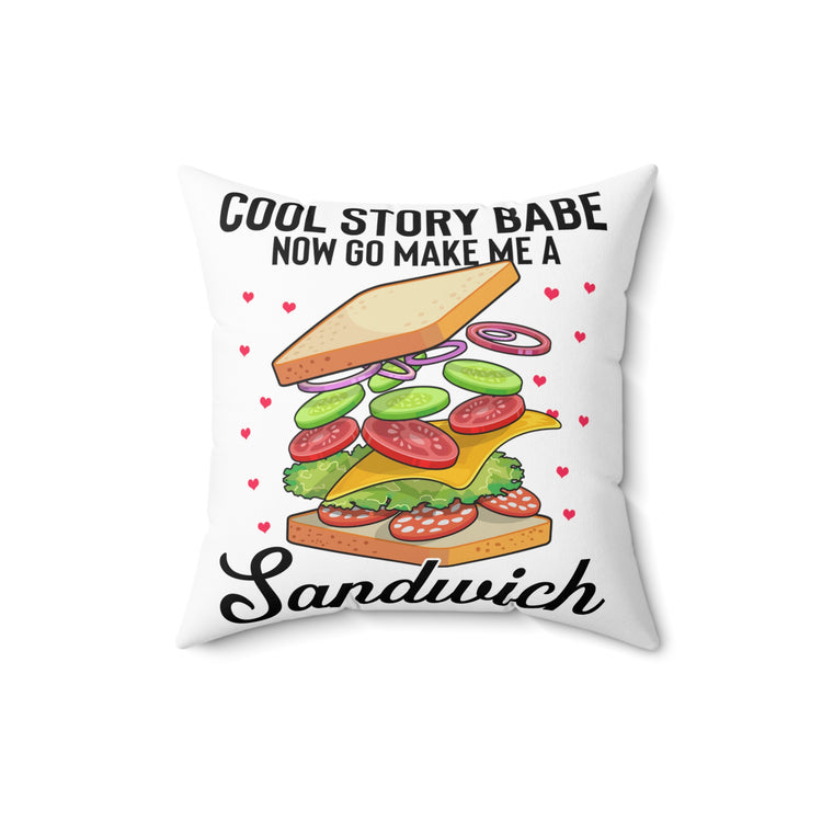 Humorous Boringly Told Stories Sarcastic Introvert Spun Polyester Square Pillow