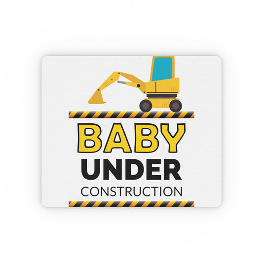 Humorous Birth Declaration Newborn Arriving Truck Lover Rectangular Mouse Pad