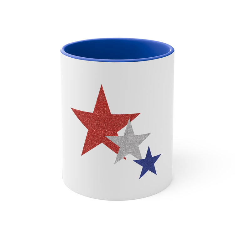 Three Stars Fourth Of July 11oz Accent Mug