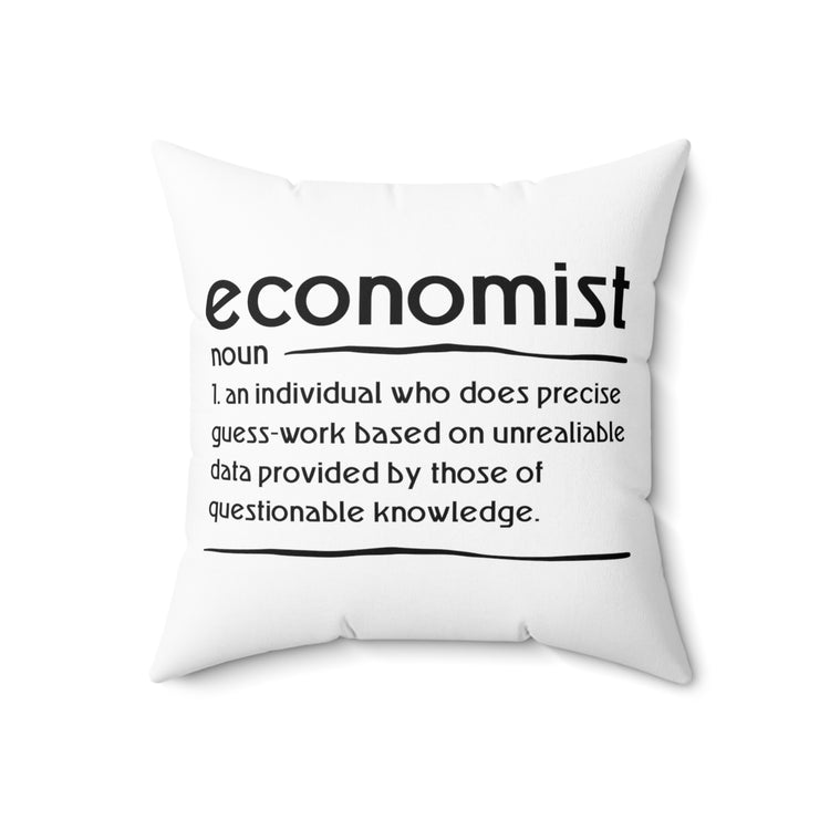 Humorous Communal Science Societal Economy Tax Deduction Fan  Spun Polyester Square Pillow