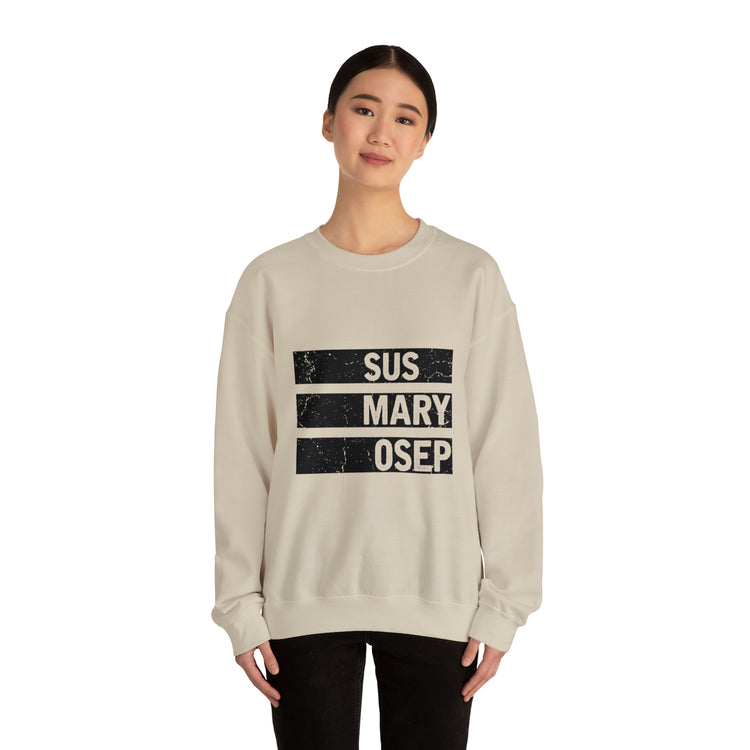 Hilarious SUS MARY OSEP Frustrated Slang Expression Asian Country Crewneck Sweatshirt