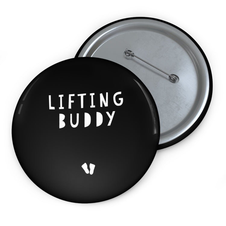 Lifting Buddy Baby Bump Custom Pin Buttons