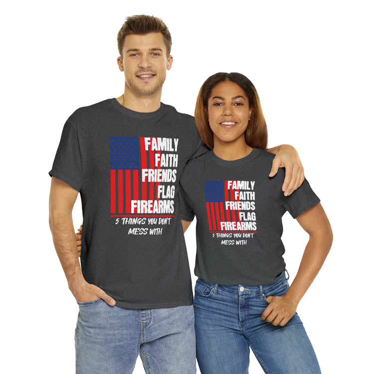 Shirt Vintage Families Faith Friends Servicemen Military Novelty Support Honor Patriotic T-Shirt Unisex Heavy Cotton Tee