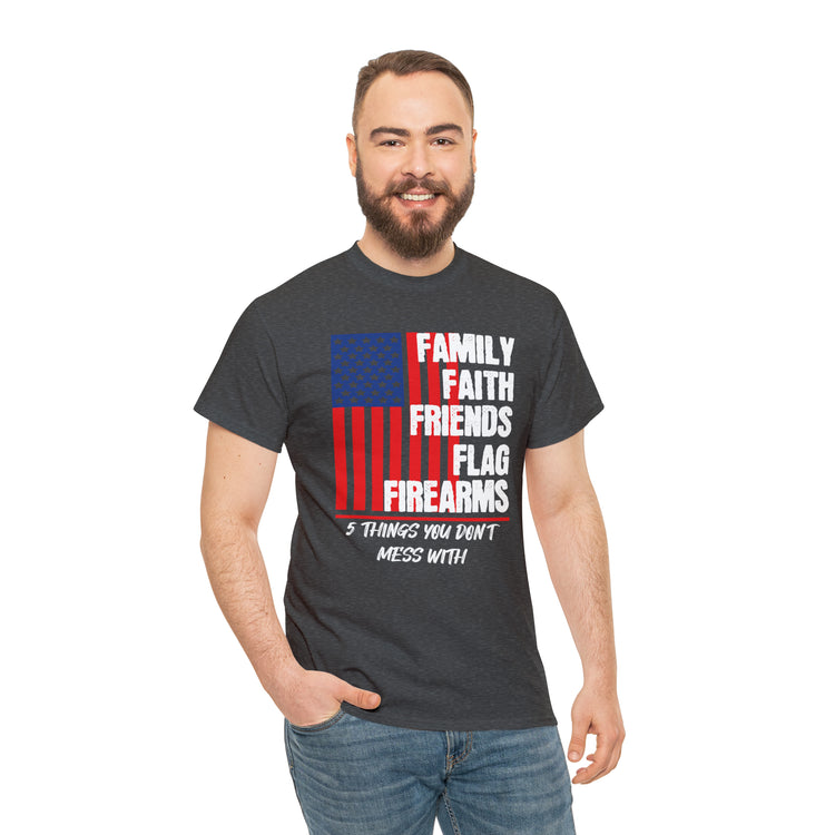 Shirt Vintage Families Faith Friends Servicemen Military Novelty Support Honor Patriotic T-Shirt Unisex Heavy Cotton Tee