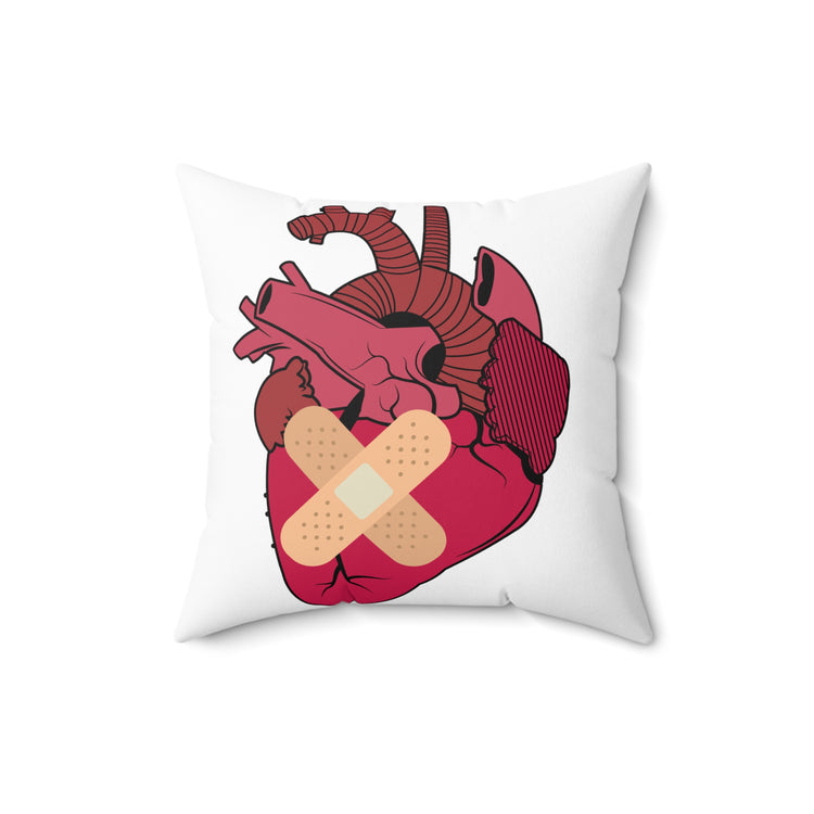 Novelty Cardiologist Cardiology Surgery Section Spun Polyester Square Pillow