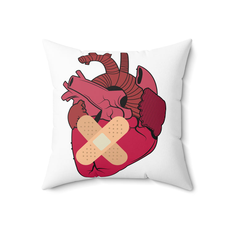 Novelty Cardiologist Cardiology Surgery Section Spun Polyester Square Pillow