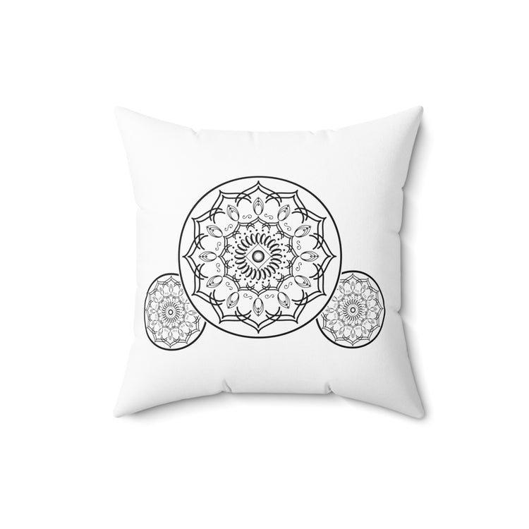 Humorous Workout Meditation Aerobics Meditating Reflexology Spun Polyester Square Pillow