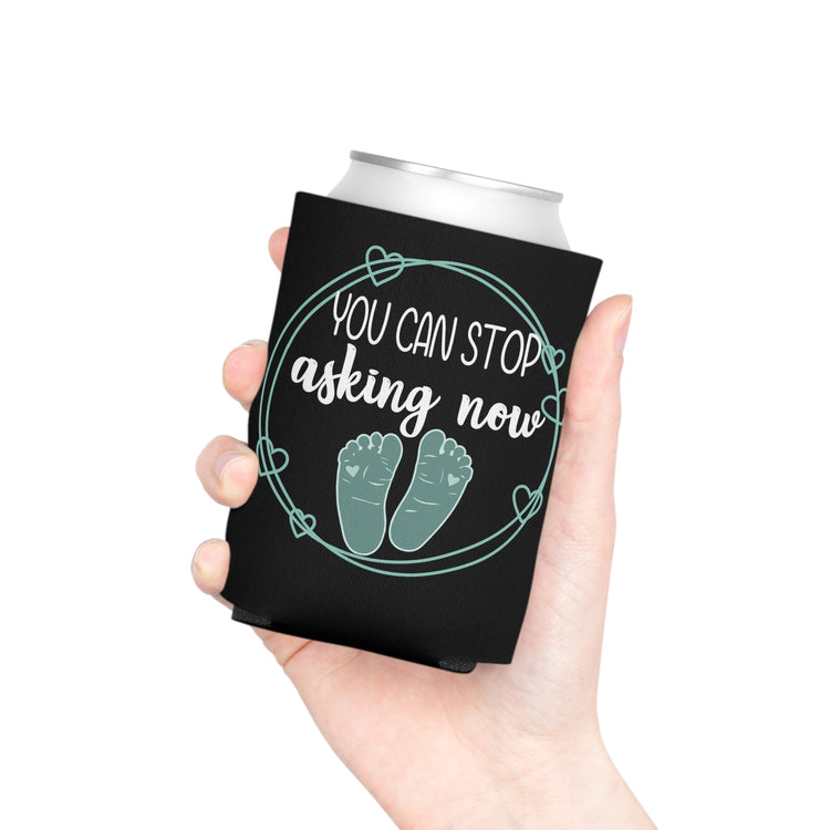 You Can Stop Asking Now Pregnancy Family Reunion New Mom Gift Can Cooler