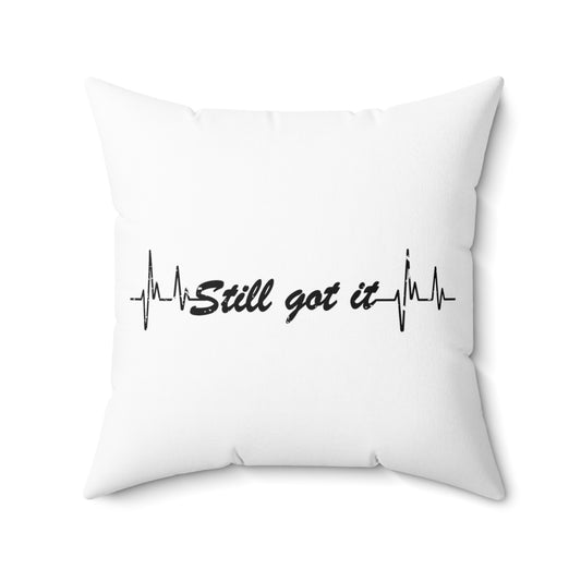 Hilarious Recovering Heartbeats Relieved Mockery Recuperating Spun Polyester Square Pillow