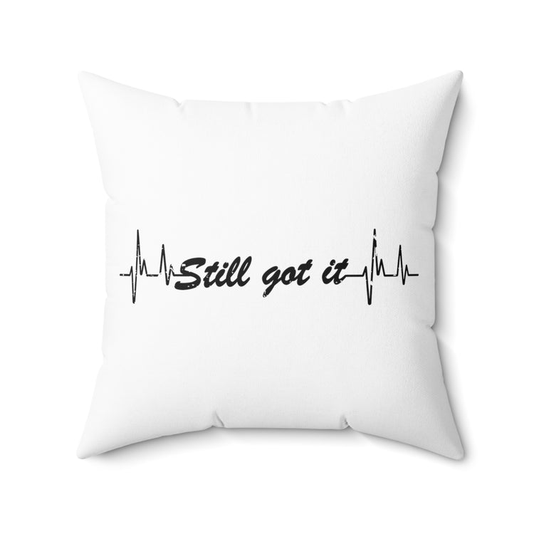 Hilarious Recovering Heartbeats Relieved Mockery Recuperating Spun Polyester Square Pillow