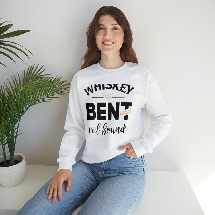 Funny Wedding Veils Entourages Sarcastic Engagement Bridal Puns Unisex Crewneck Sweatshirt