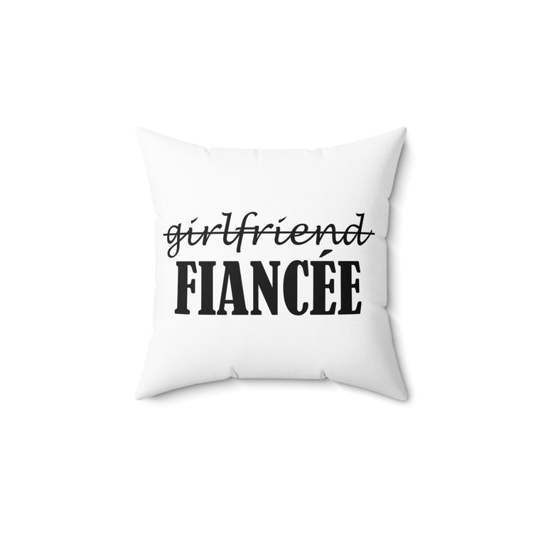 Funny Bachelorettes Festivities Illustration Sayings Bridal Spun Polyester Square Pillow