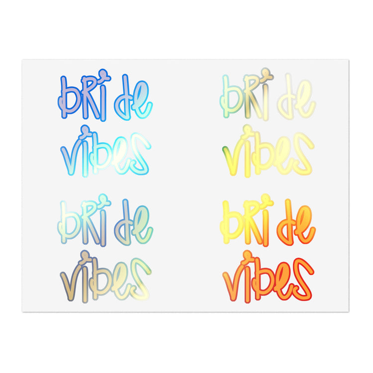 Bride Vibes Bachelorette Party Bridal Shower Gift Sticker Sheets