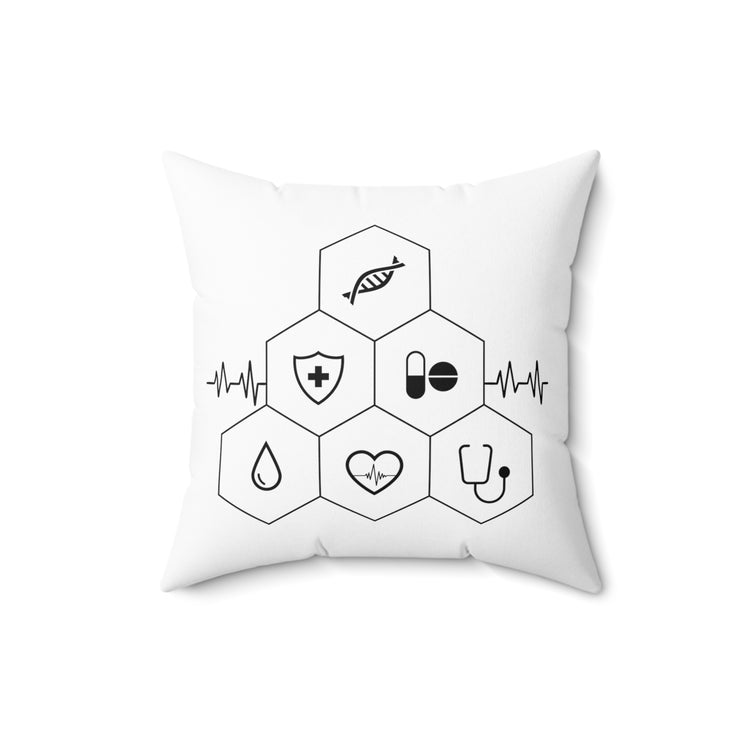 Humorous Pharmacist Pharmacology Medicine Technologist Pharma Pharmaceutical  Spun Polyester Square Pillow