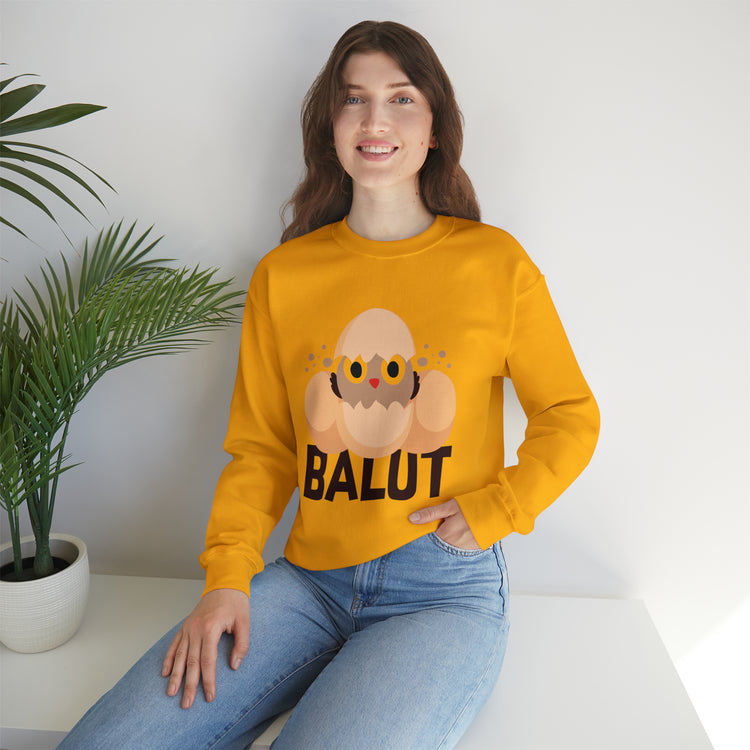 Funny Prideful Filipino Balut Illustration Philippines Balut Unisex Crewneck Sweatshirt