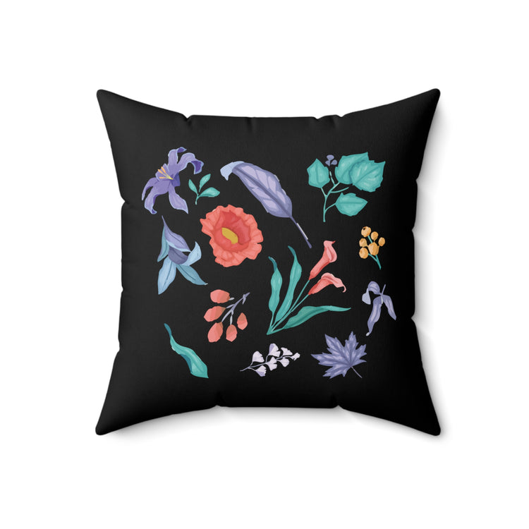 Humorous Gardening Devotees Sarcastic Vintage Novelty Floristry Spun Polyester Square Pillow