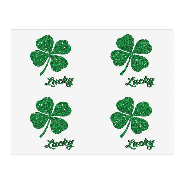 lucky shamrock Sticker Sheets