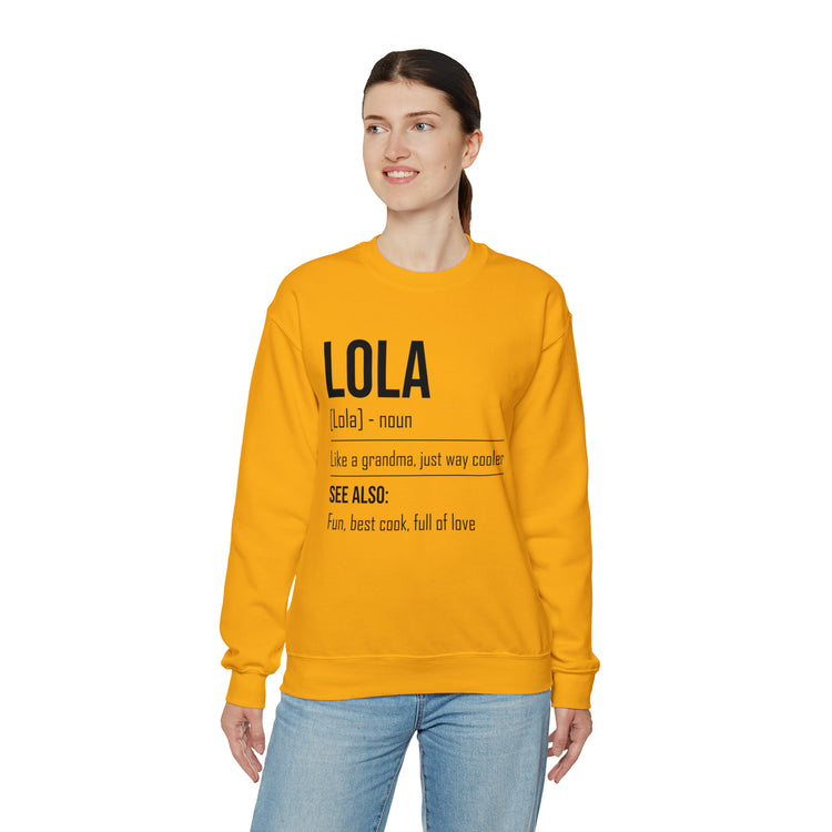 Hilarious Lola's Grandmother Nan Nanny Filipinos Moms Nanna Unisex Crewneck Sweatshirt