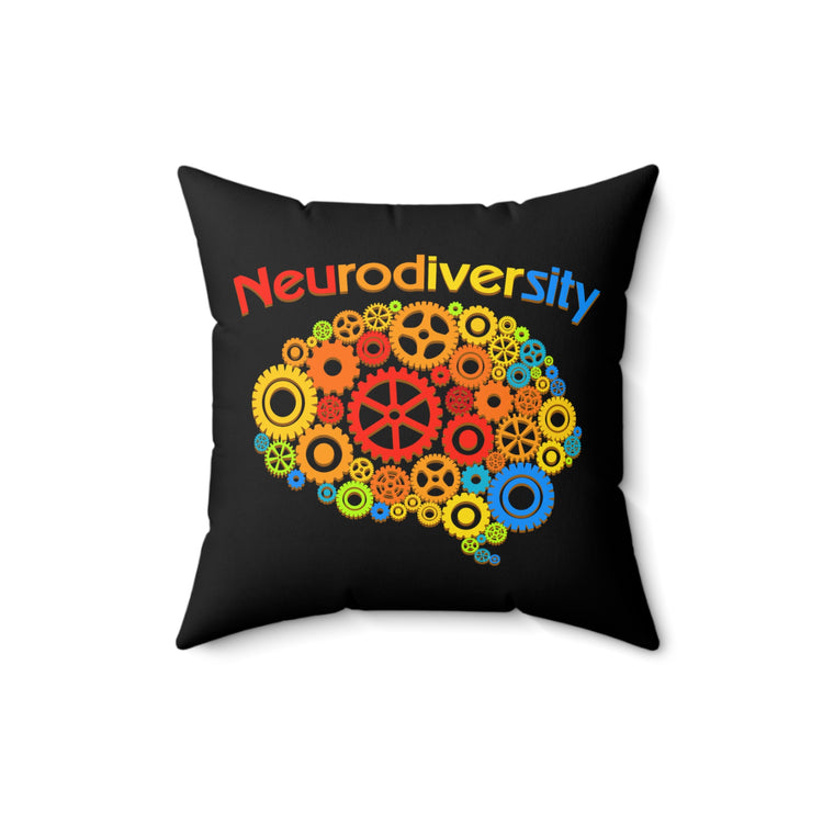 Novelty Neurologist Hyperactivity Neurodiverse Humorous Mind Ailment Neurology Spun Polyester Square Pillow