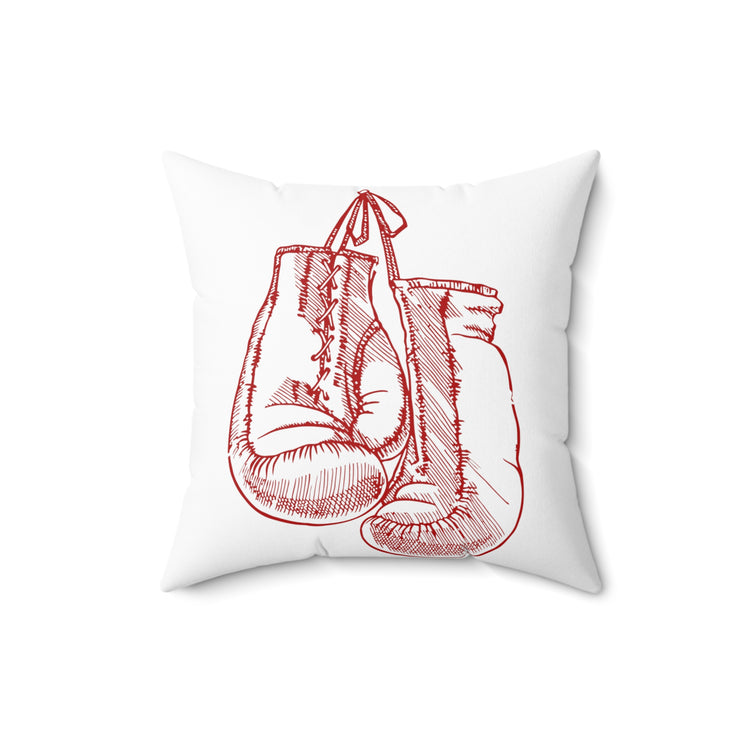 Hilarious Fighters Sparring Boxer Heavyweight Novelty Boxer Spun Polyester Square Pillow