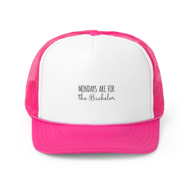 Funny Bachelors Mondays Engagements Wedding Fiance Groom Trucker Caps