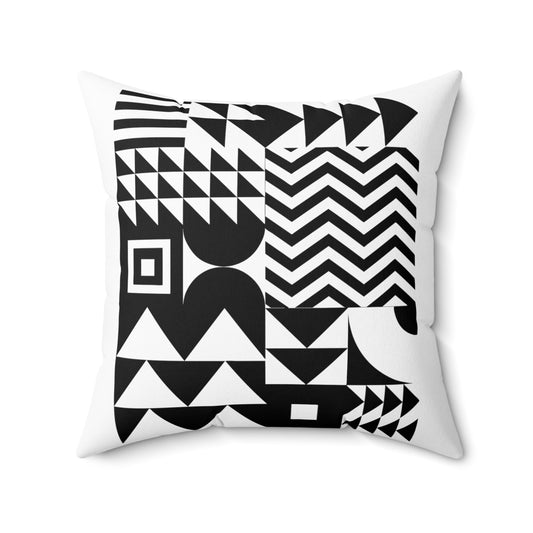 Novelty Geometric Triangle shapes Collection Portraitist Spun Polyester Square Pillow