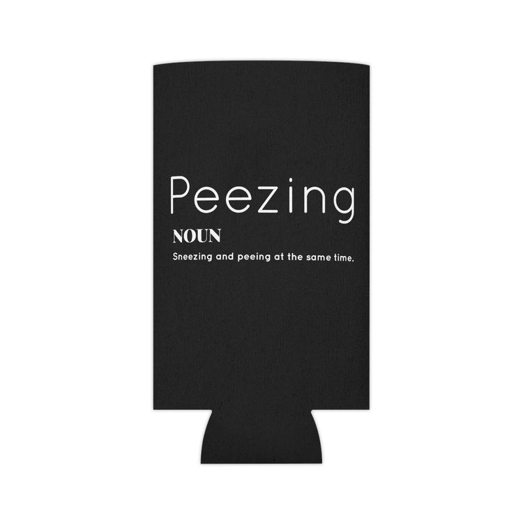 Funny Peezing Definition Baby Bump Can Cooler