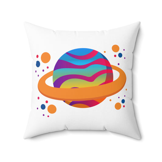 Novelty Galaxy Galaxies Orbit Planets Enthusiast Spun Polyester Square Pillow