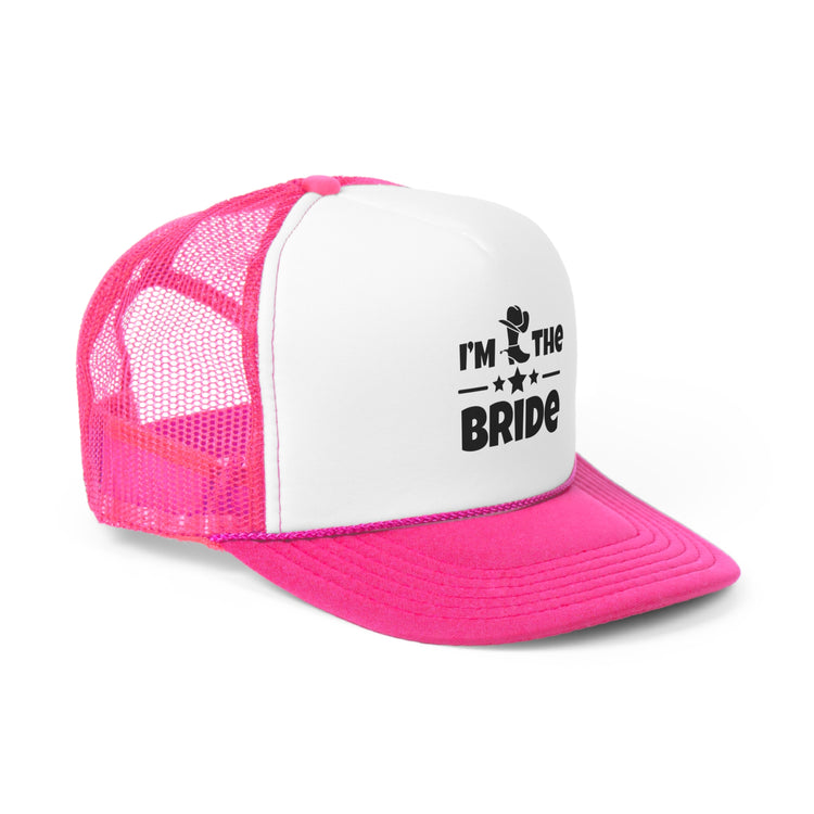 Humorous Countryside Weddings Bachelorettes Bride Engagement Trucker Caps