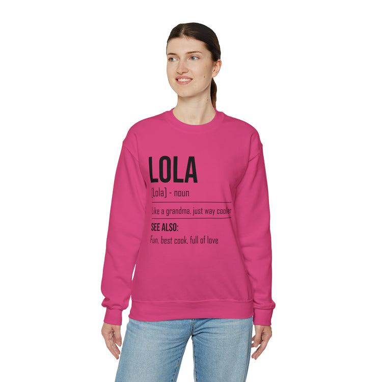 Hilarious Lola's Grandmother Nan Nanny Filipinos Moms Nanna Unisex Crewneck Sweatshirt