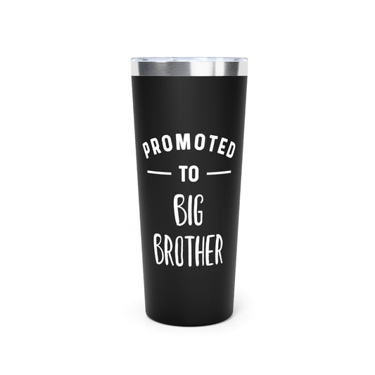 Promoted To Big Brother Pregnancy Announcement Kids Vacuum Insulated Tumbler, 22oz