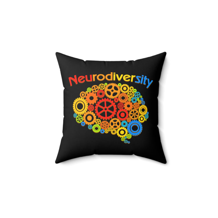 Novelty Neurologist Hyperactivity Neurodiverse Humorous Mind Ailment Neurology Spun Polyester Square Pillow