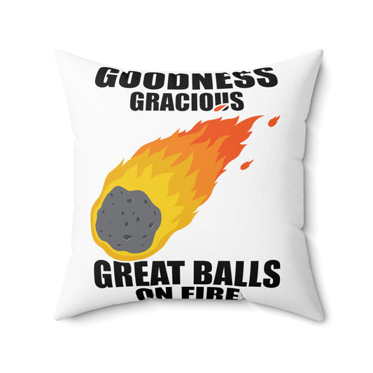 Hilarious Meteors Illustration Stargazers Statements Puns Spun Polyester Square Pillow