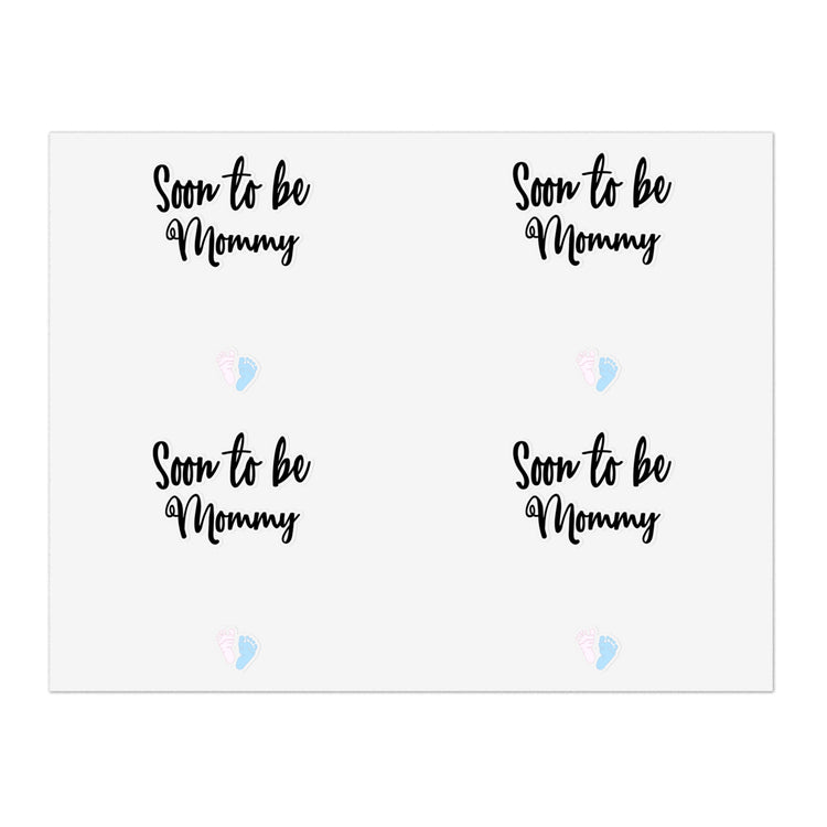 soon to be mommy Gender Reveal Sticker Sheets