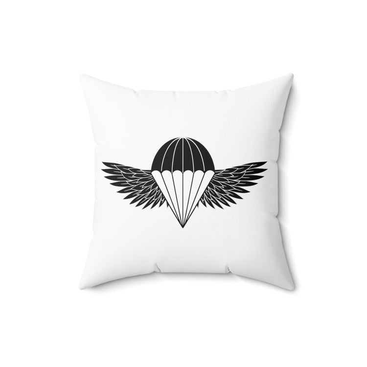 Inspirational Servicemen Aircrafts Deployment  Uplifting Militaries Navies Spun Polyester Square Pillow