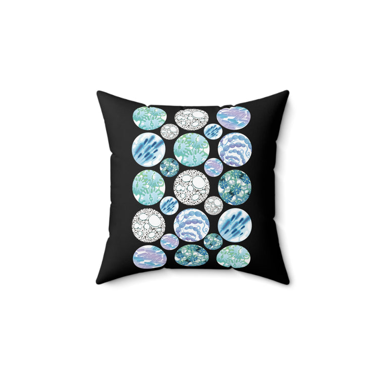 Novelty Microbiology Bacteriology Experts Cute Microorganisms Spun Polyester Square Pillow