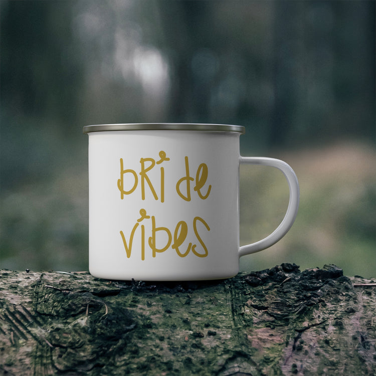 Bride Vibes Bachelorette Party Bridal Shower Gift Enamel Camping Mug