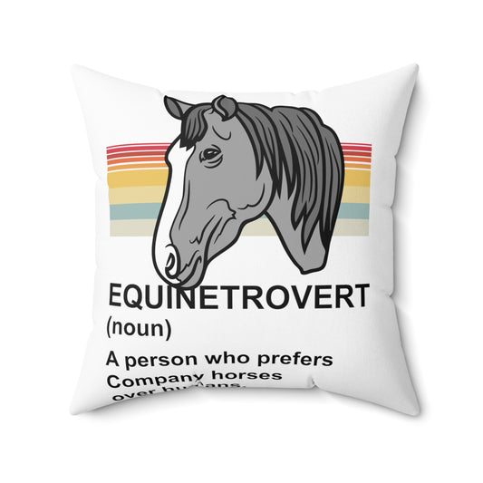 Hilarious Farming Loners Foal Lover Definition Spun Polyester Square Pillow