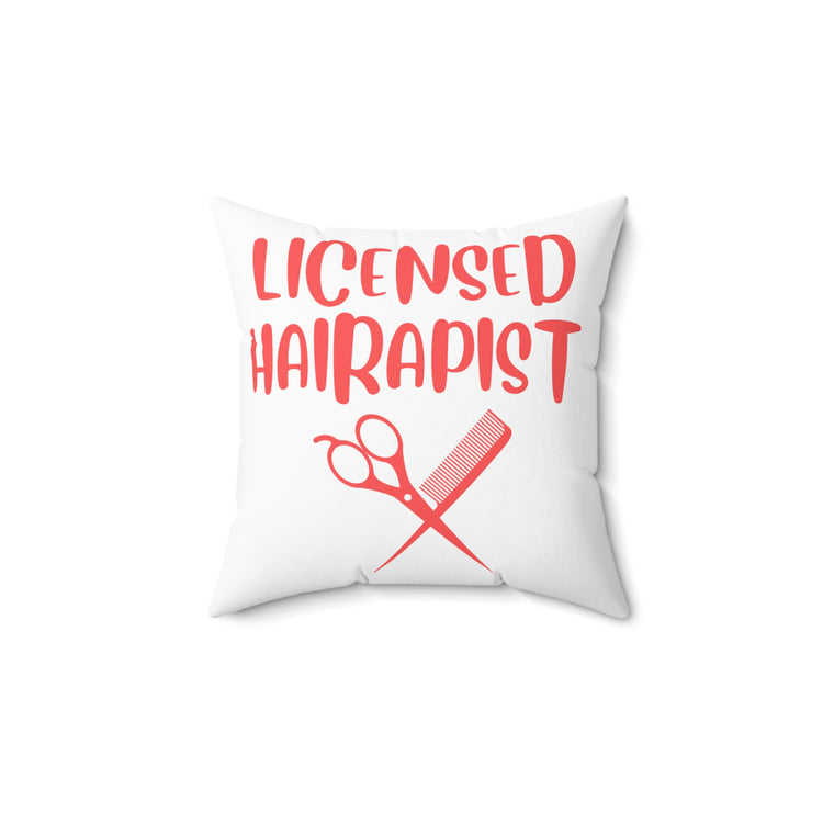 Novelty Coiffeurs Haircutter Vintage Hairstylist Cosmetology Spun Polyester Square Pillow