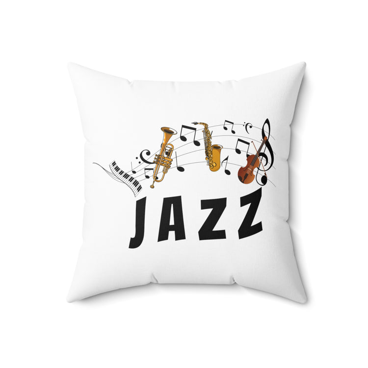 Novelty Concertmaster Symphony Pianist Piano Music Spun Polyester Square Pillow