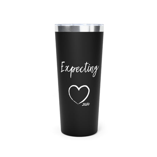 Expecting A Baby On 2020 Baby Bump Shirt Copper Vacuum Insulated Tumbler, 22oz