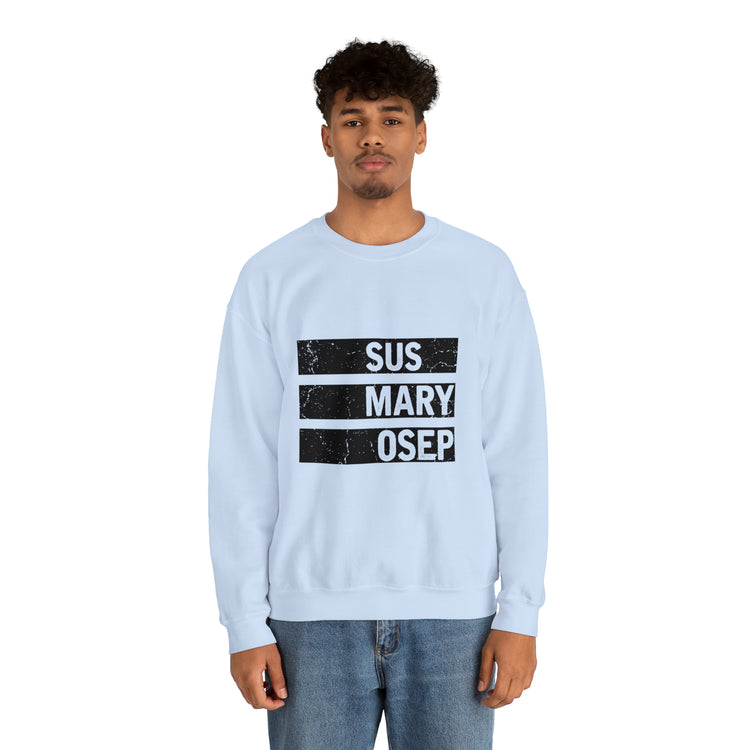 Hilarious SUS MARY OSEP Frustrated Slang Expression Asian Country Crewneck Sweatshirt