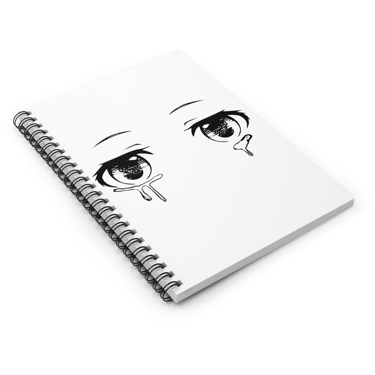 Anime Eyes Kawaii Cute Eyes Spiral Notebook - Ruled Line