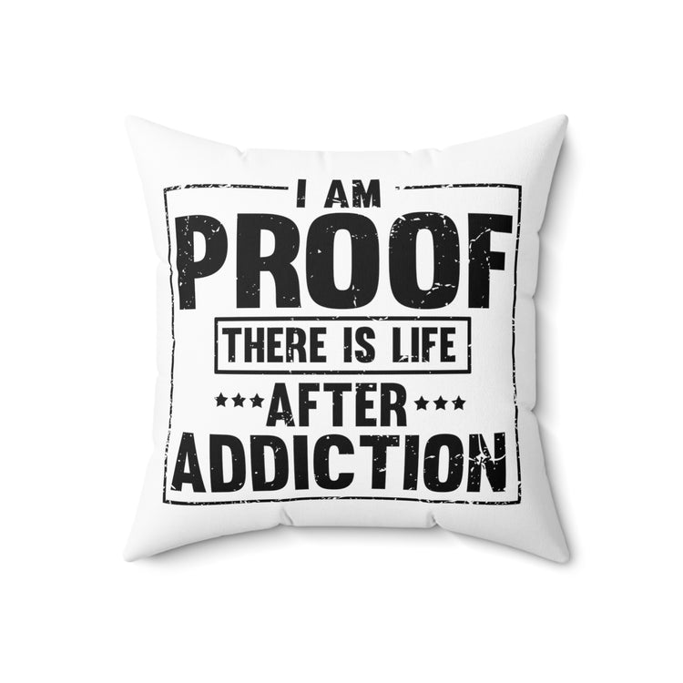 Novelty Uplifting Message Inspirational Inspiring Spun Polyester Square Pillow