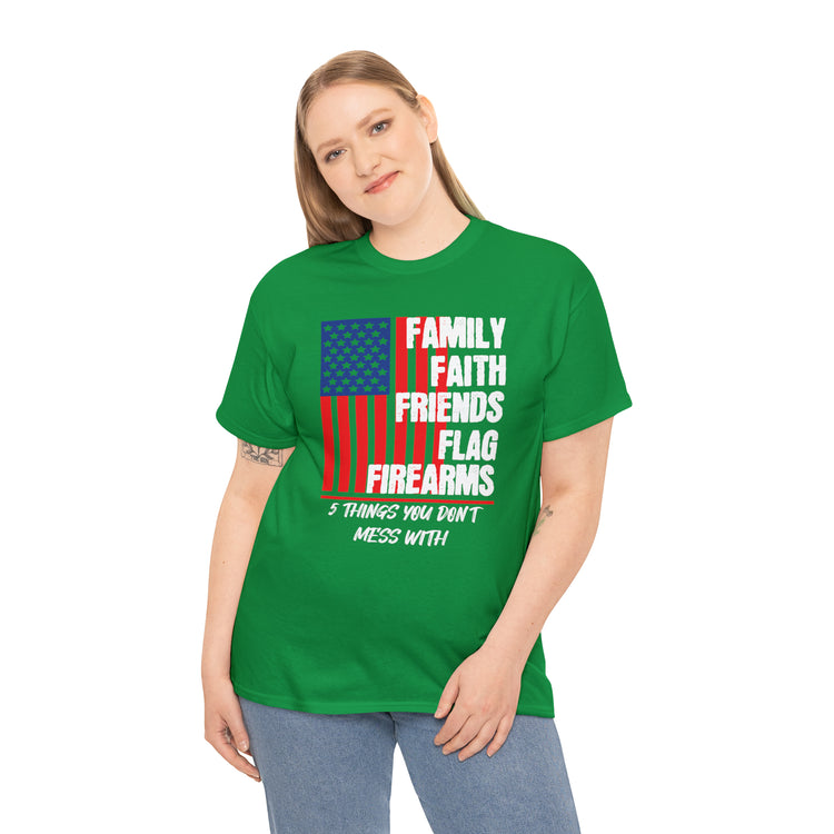 Shirt Vintage Families Faith Friends Servicemen Military Novelty Support Honor Patriotic T-Shirt Unisex Heavy Cotton Tee