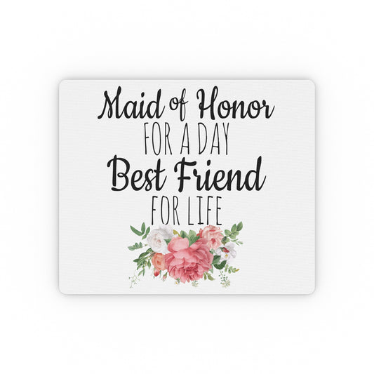 Humorous Bridal Besties Wedding Festivities Statements Gag  Motivational Bridesmaids Appreciation Saying Pun Rectangular Mouse Pad